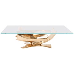Fred Brouard Sculptural Bronze Coffee Table