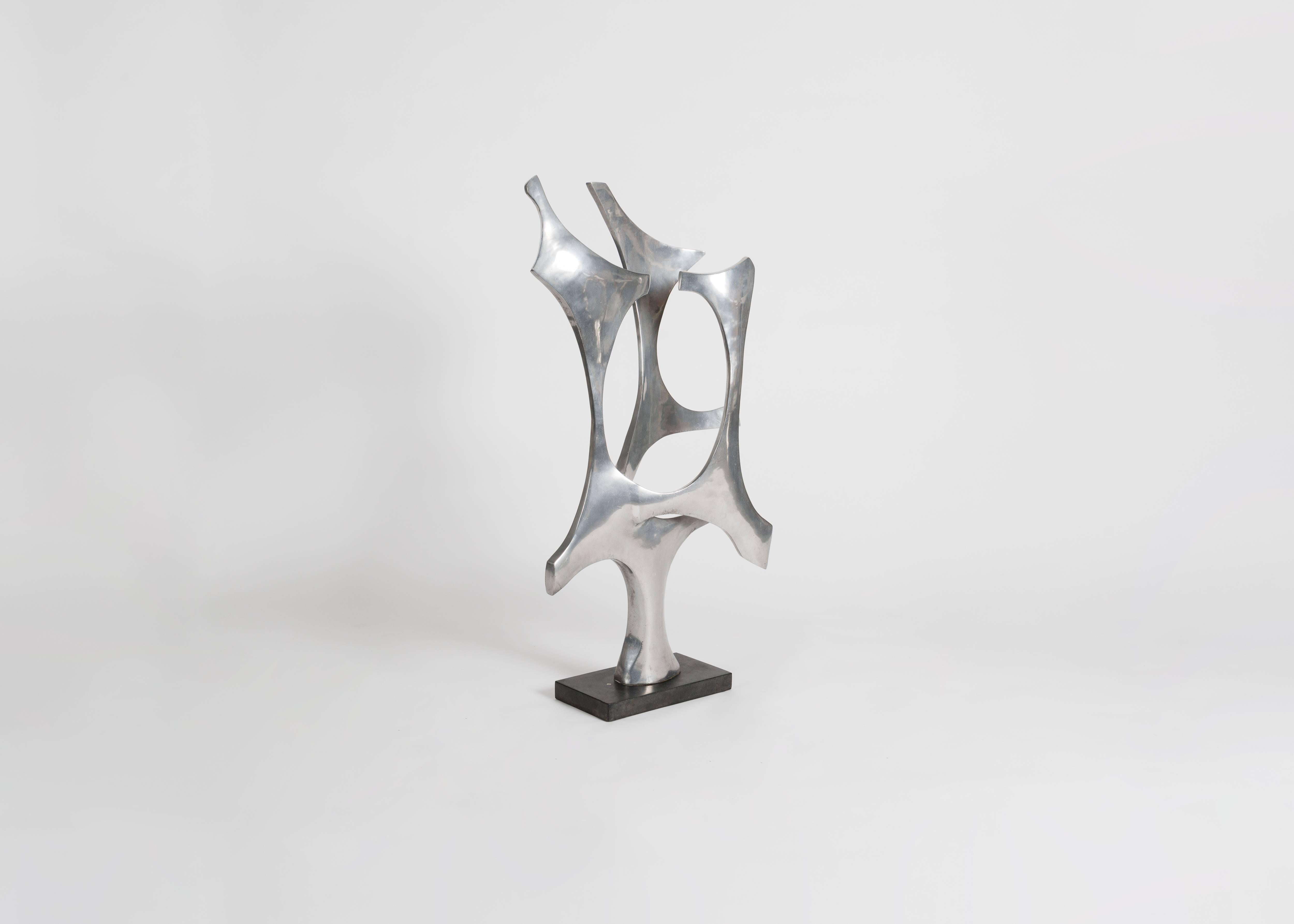 Moderne Sculpture moderniste «terne » de Fred Brouard, France, 1972 en vente