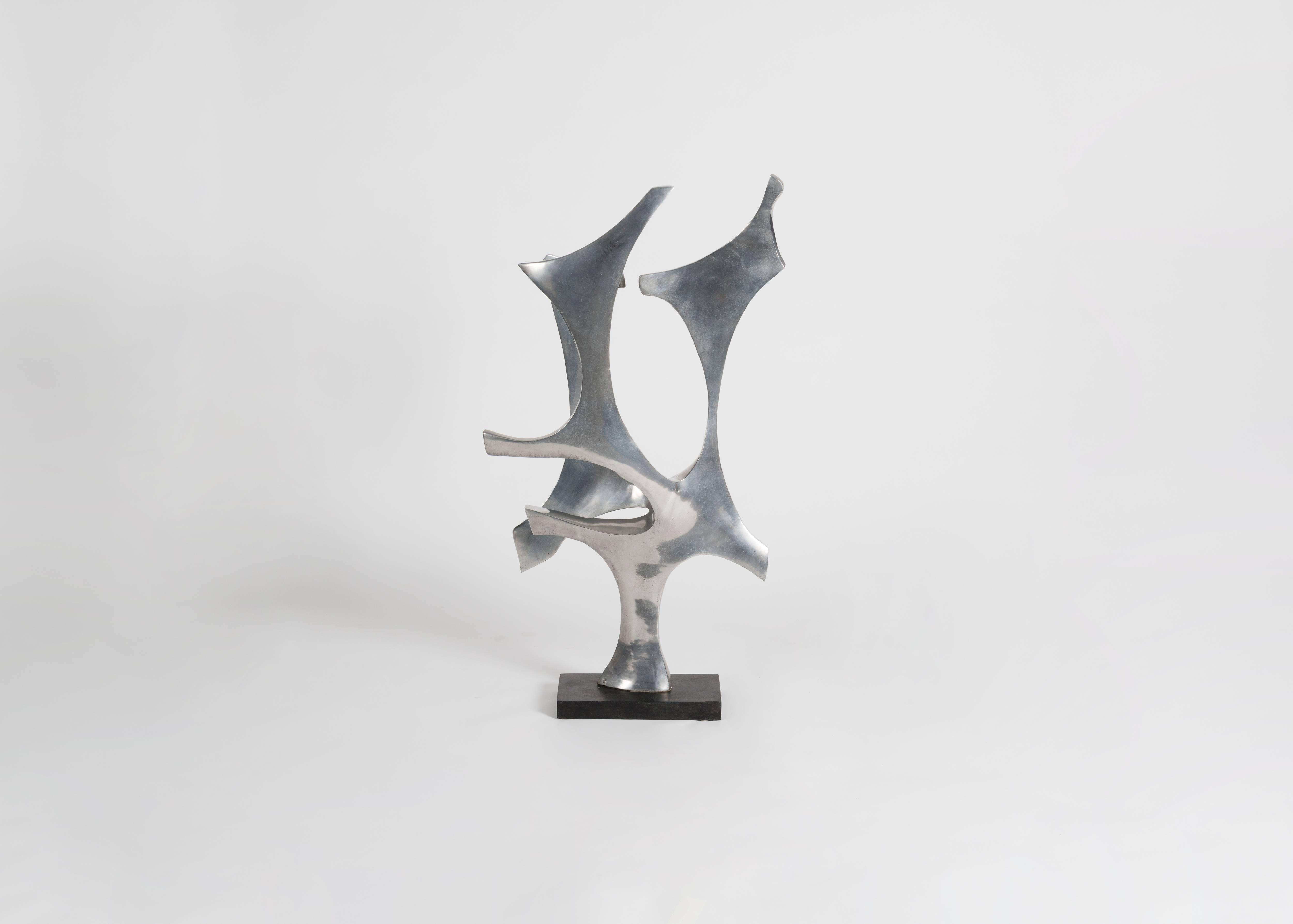 Fred Brouard, „Sterne“-Skulptur der Moderne, Frankreich, 1972 (Aluminium) im Angebot