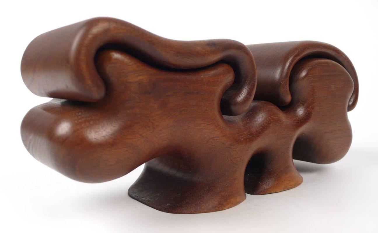 American Fred Buss Black Walnut Puzzle Box