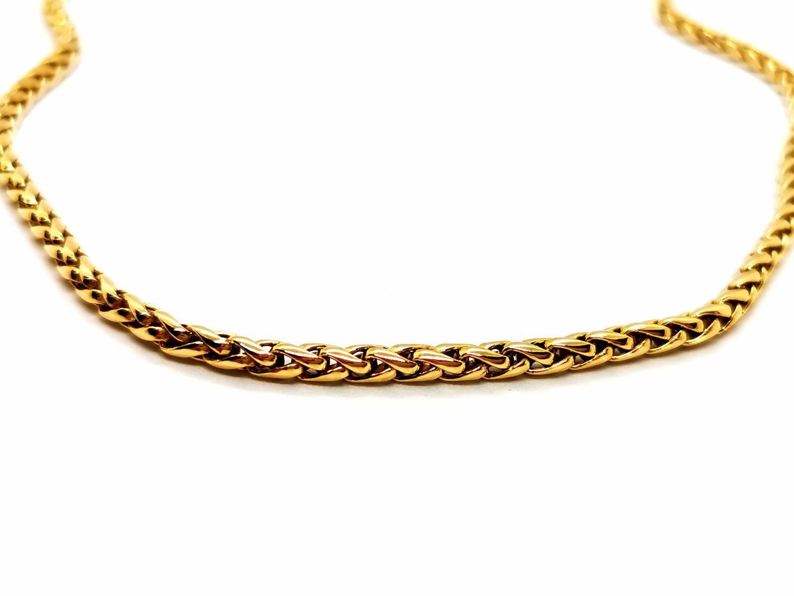 Fred Chain Necklace Yellow Gold For Sale 1