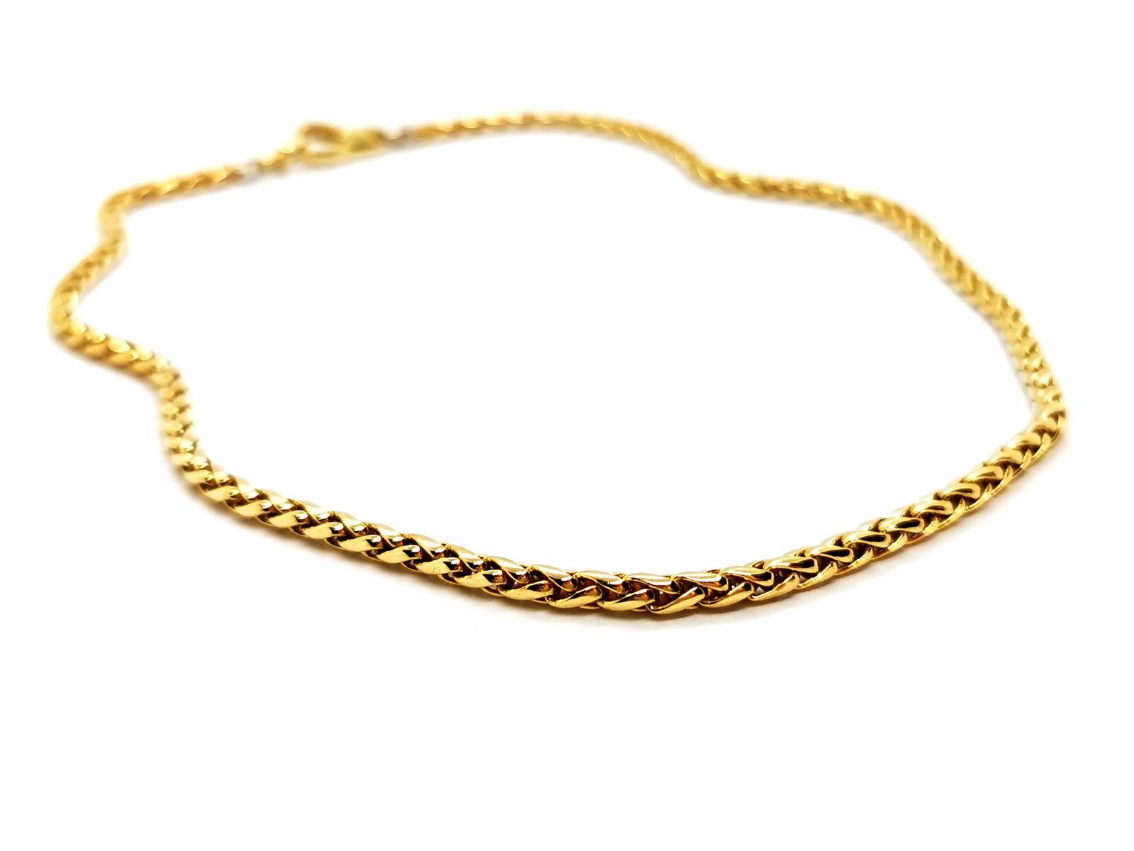 Fred Chain Necklace Yellow Gold For Sale 2