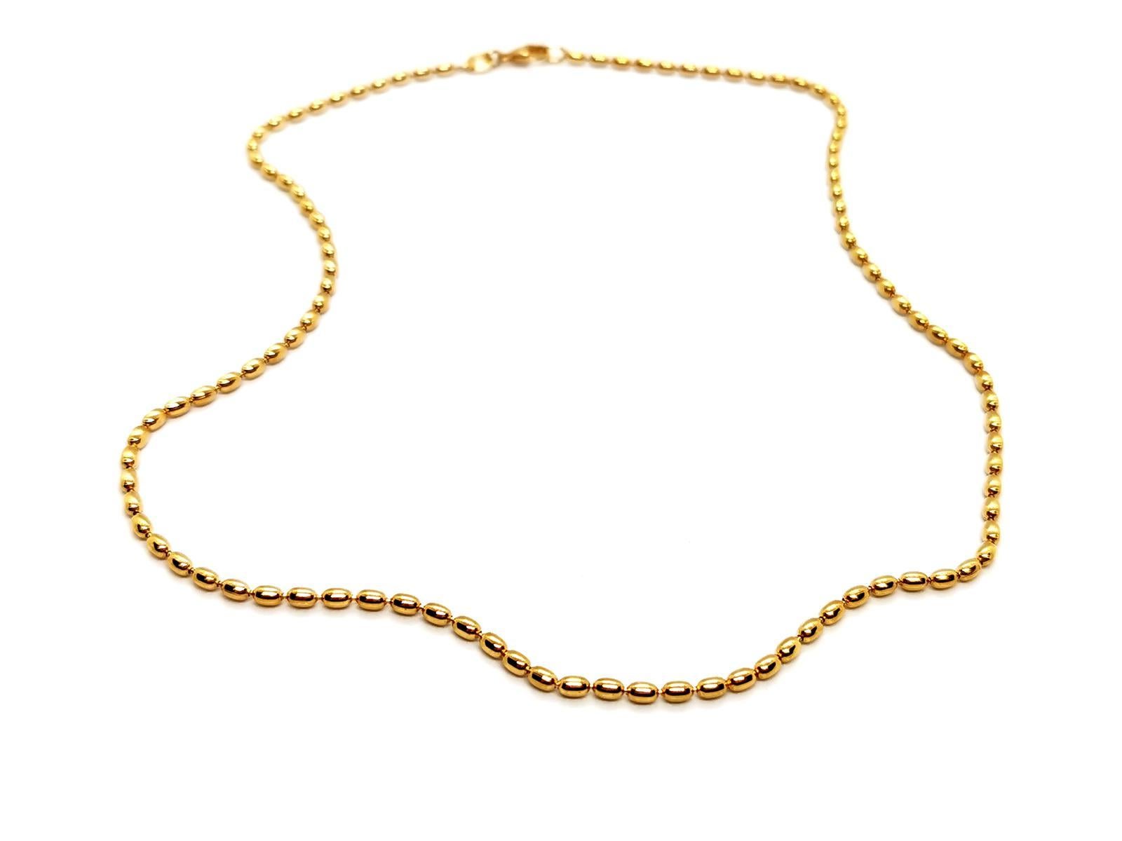 Women's Fred Chain Necklace  Yellow Gold For Sale