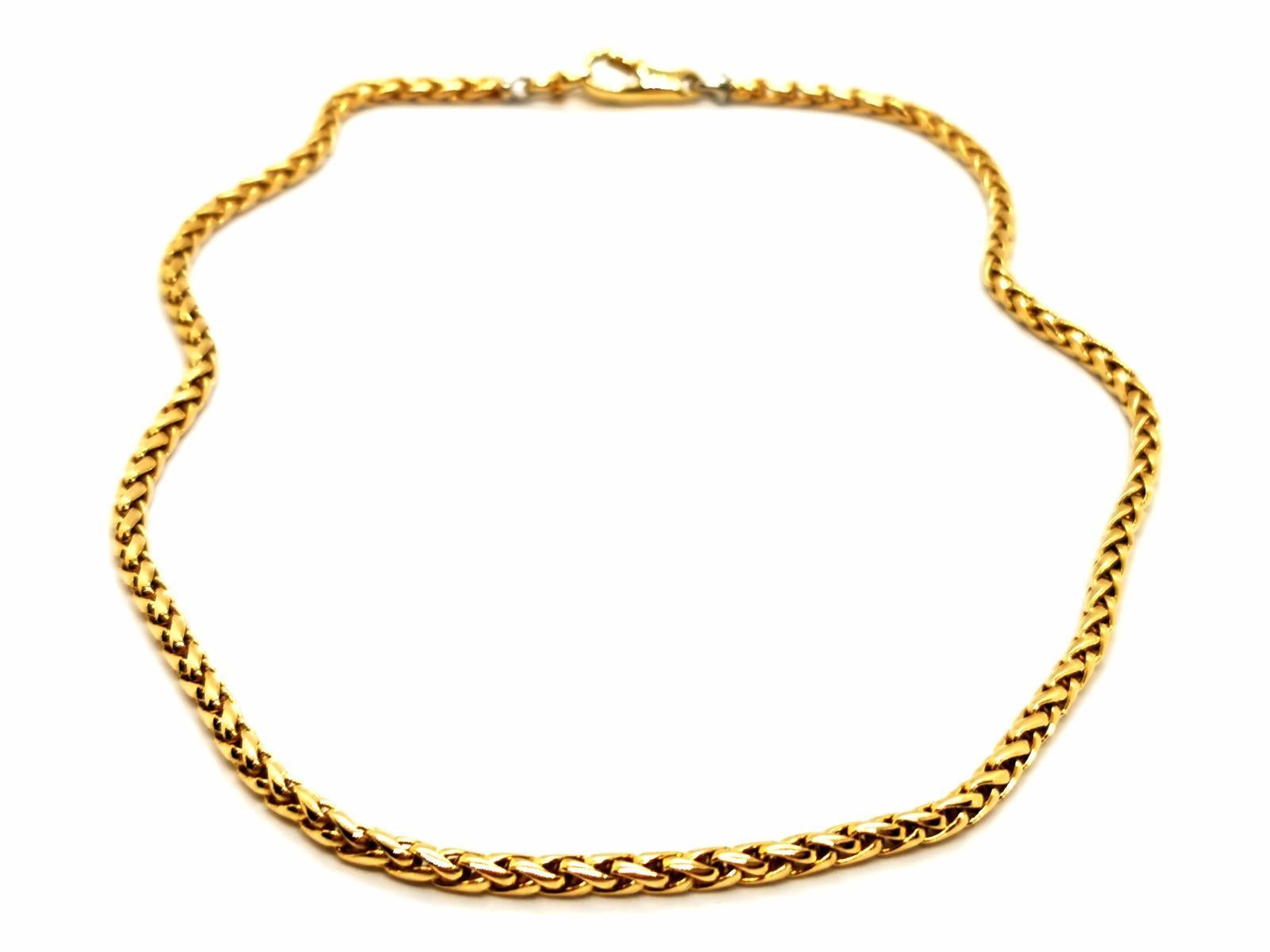 Fred Chain Necklace Yellow Gold For Sale 3