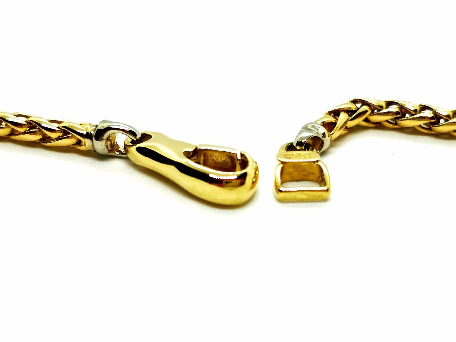 Fred Chain Necklace Yellow Gold For Sale 4