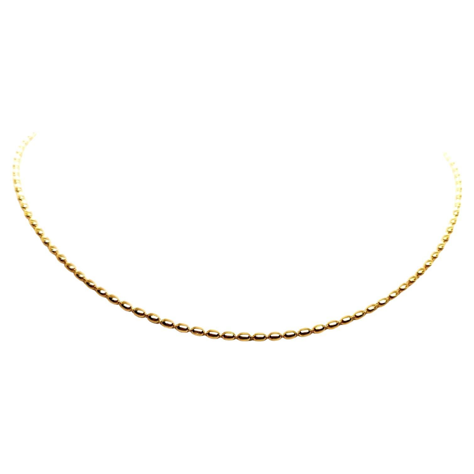 Fred Chain Necklace  Yellow Gold