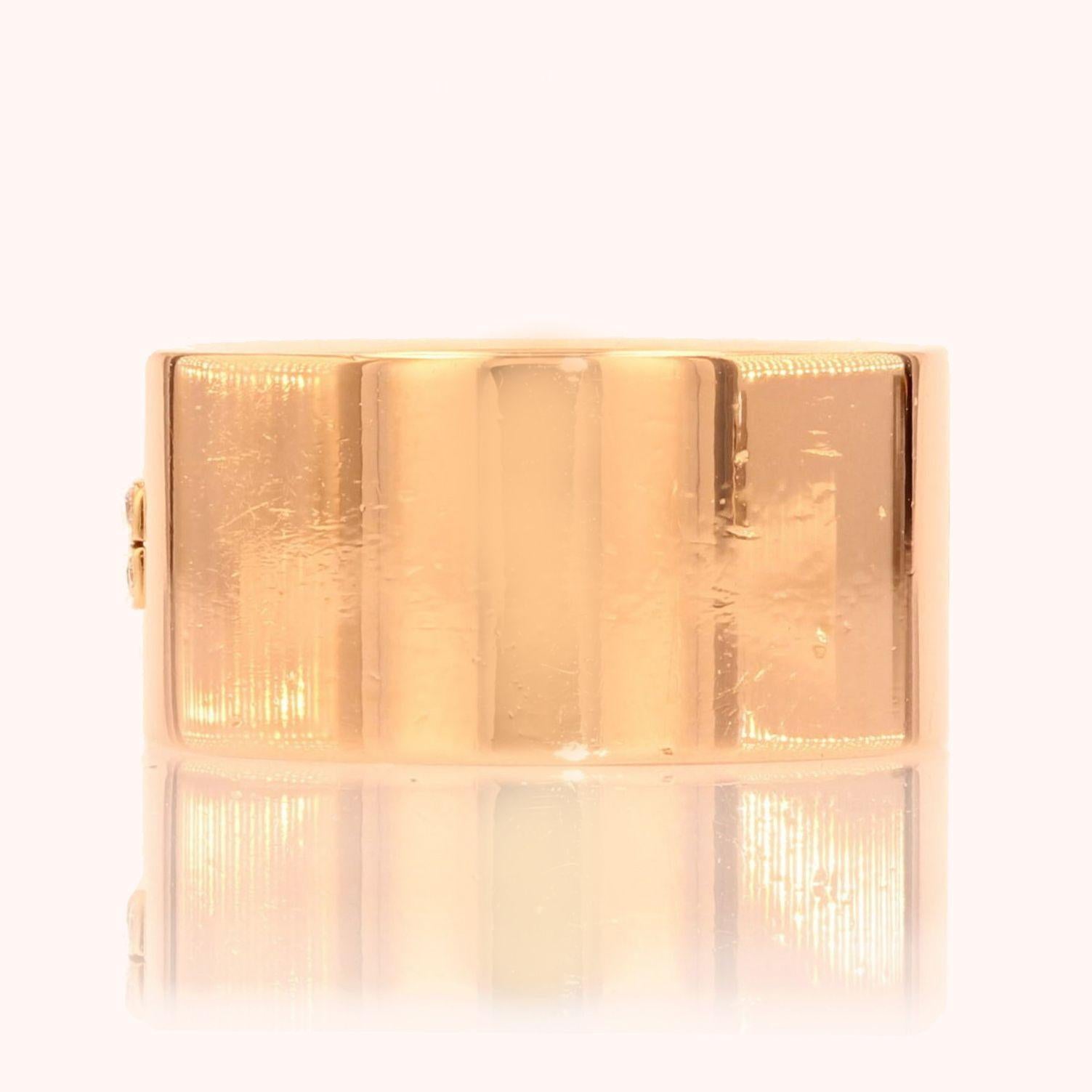 Fred Chance Infinie Diamonds 18 Karat Rose Gold Medium Model Band Ring 2