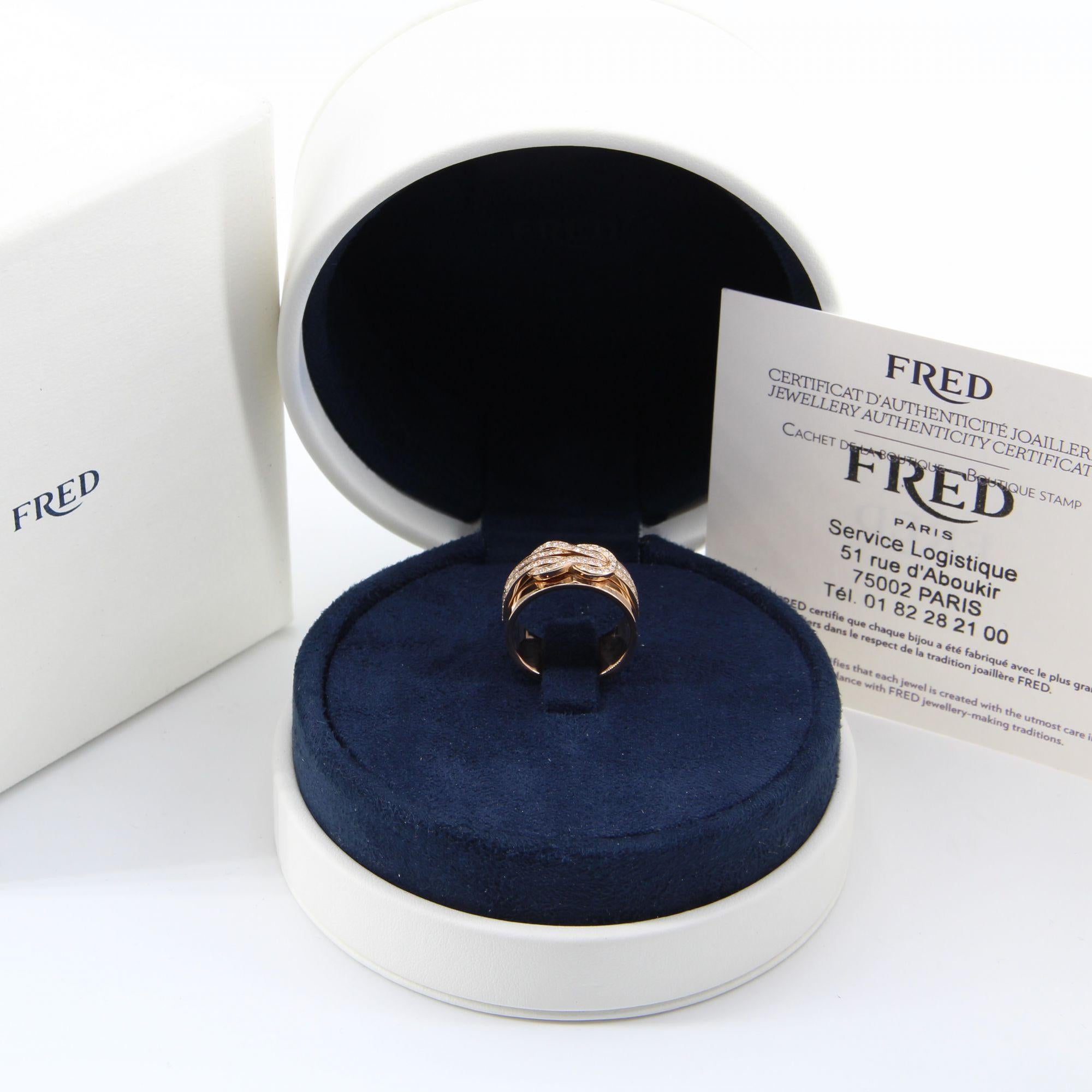 Fred Chance Infinie Diamanten 18 Karat Rosgold Modell-Ring im Angebot 2