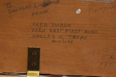 FRED DARGE 1900-1978. PAESAGGIO DEL TEXAS "AUTUNNO" QUADRATO DEL 1940