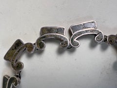 Frederick Davis Mexican Taxco Sterling Silver and Green Jasper Choker