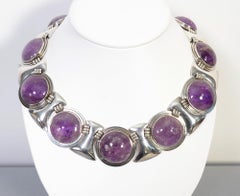 Collier Fred Davis en argent sterling et améthyste