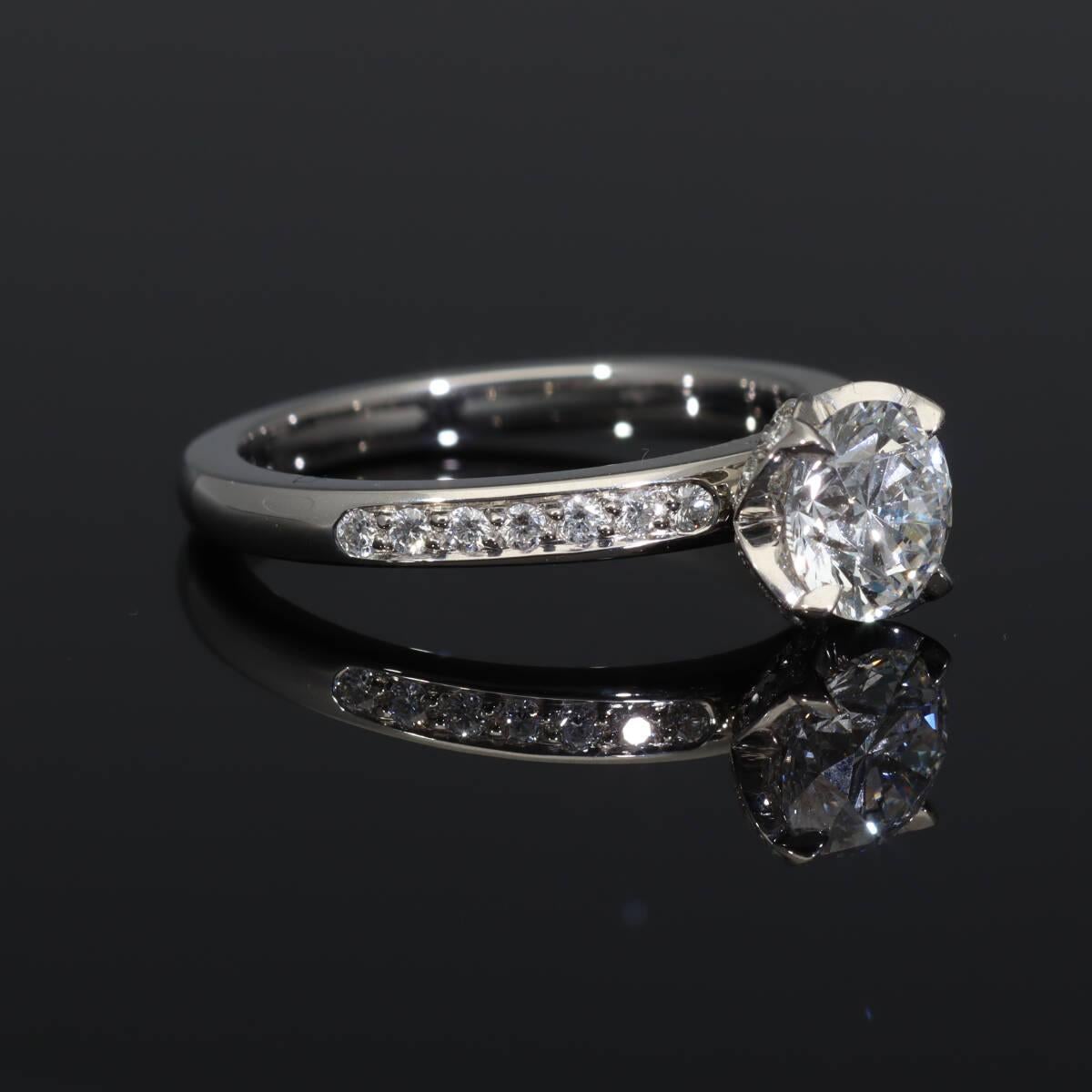 Fred Delphine Diamante di fidanzamento 0,73ct E-VS2-VG Anello in platino US 4 in vendita 4