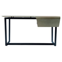Fred Desk Top in Saddle Extra Leather Talpa Taupe