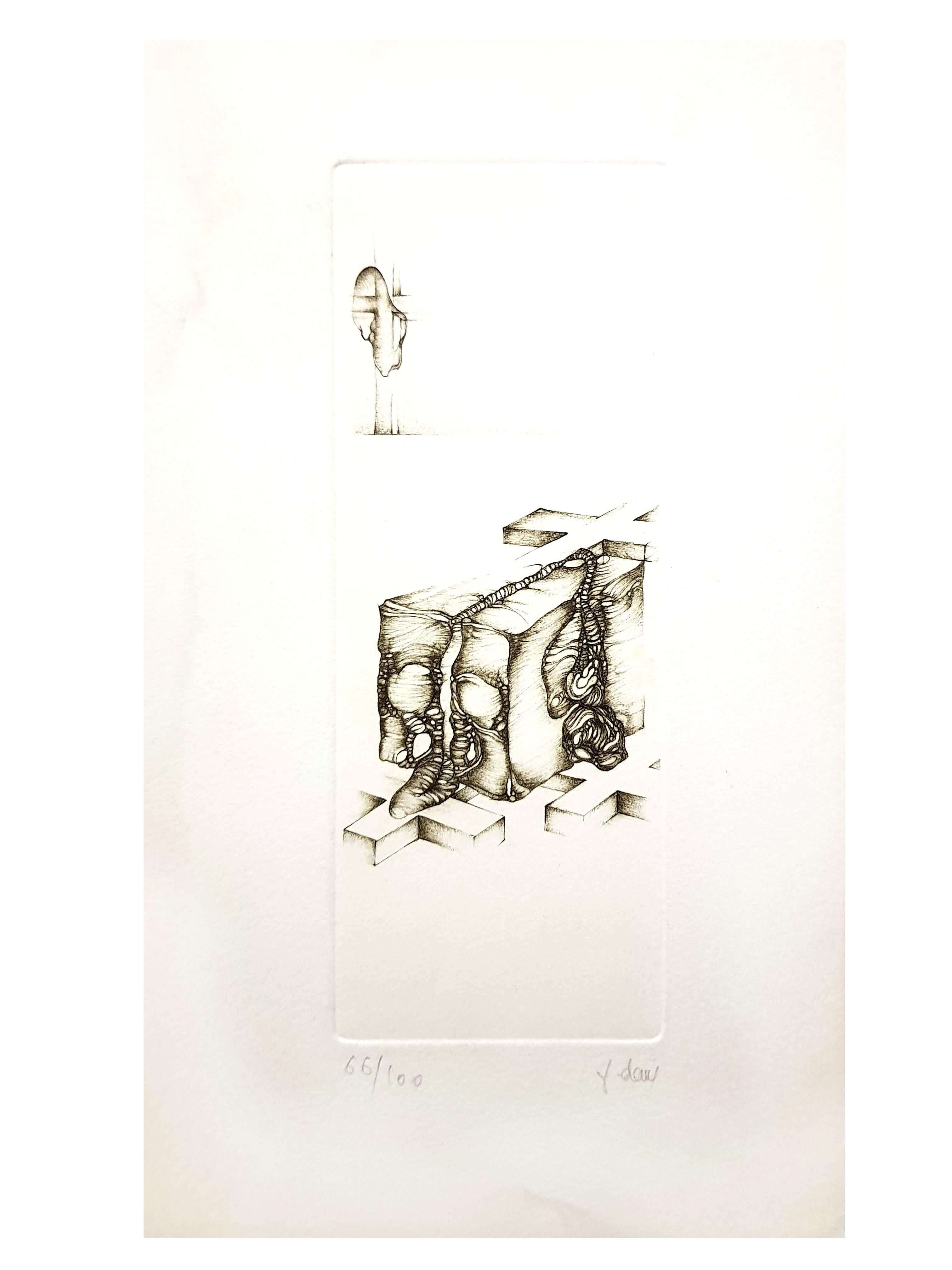 Fred Deux - Grey IV - Signed Original Etching
Signed and Numbered 
Edition of 100
Dimensions: 24 x 14 cm

Fred Deux

Fred Deux, illustrator, oral poet, writer, and, under the pseudonym Jean Douassot, author of a cult book, La Gana, was a singular