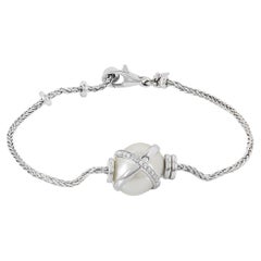 Fred Diamond and Pearl Bracelet in Platinum 6B0180