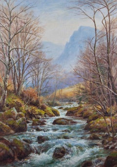 Fred E. Robertson (1878-1953) - Mid 20th Century Oil, The Rushing River