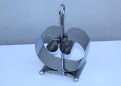 Verchromter Art-Deco-Zeitschriftenhalter Fred Farr für Revere aus Chrom