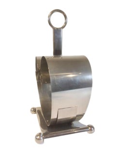 Fred Farr for Revere, Chromed Spring Steel Magazine Rack, Industrial Design