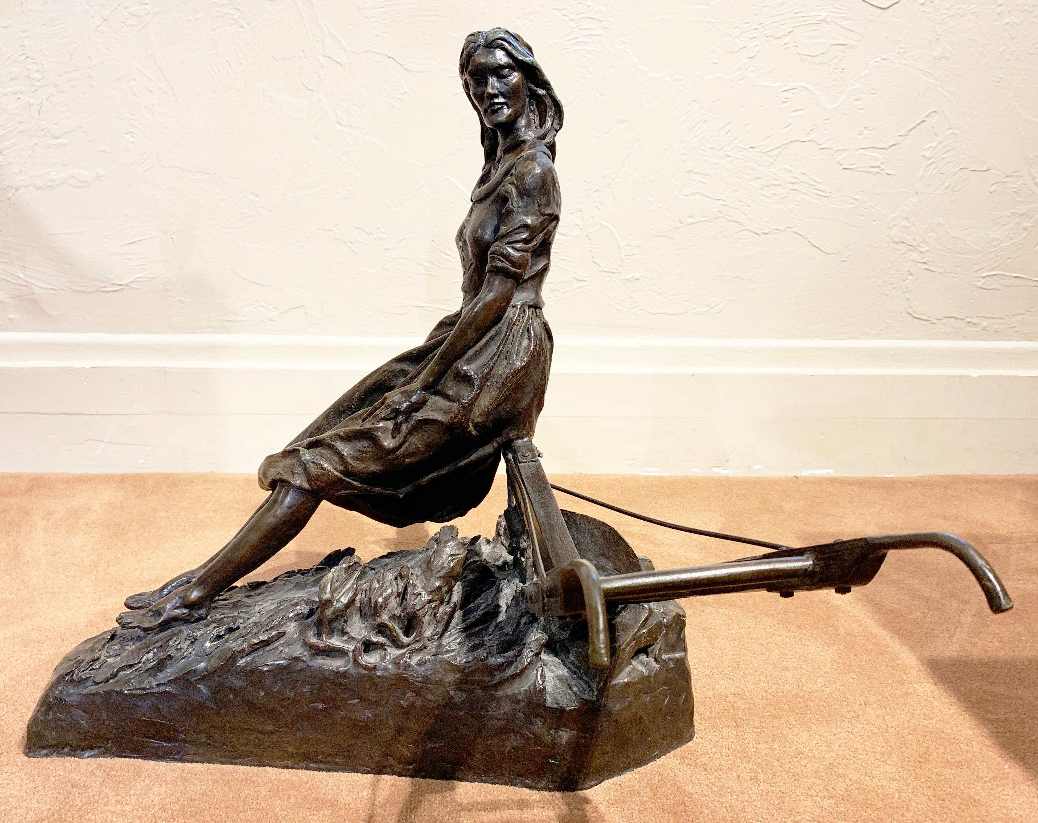 L'espoir d'hier, le rêve d'main - Réalisme Sculpture par Fred Fellows CA