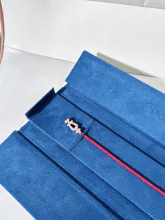Fred Force 10 18K Rose‑Gold Full‑Pavé Diamond & Pink‑Sapphire Horseshoe‑Bracelet