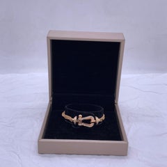 FRED Force 10 Large 18K Rose Gold Diamond Bracelet