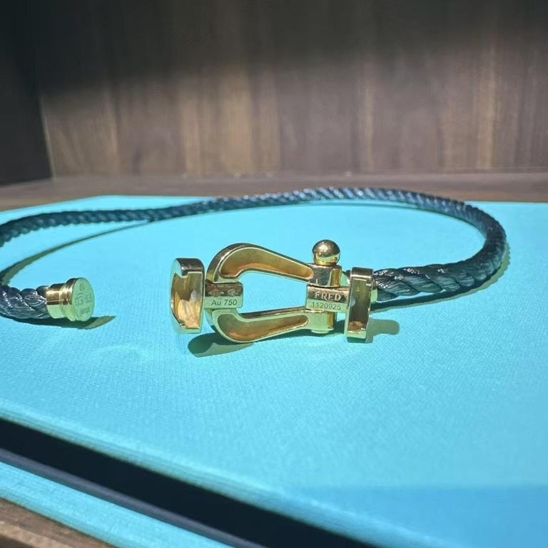 Fred Force 10 Large Double-Loop Bracelet, Size 17 For Sale at 1stDibs