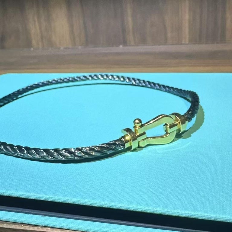 Fred Force 10 Large Double-Loop Bracelet, Size 17 For Sale at 1stDibs