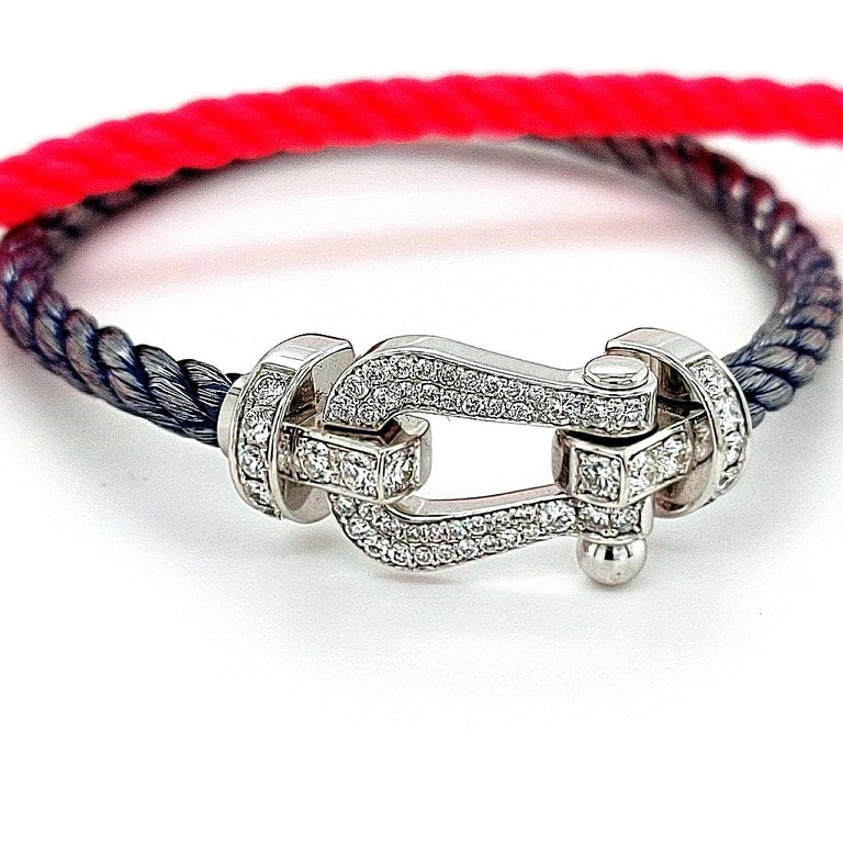 Fred Force 10, Set with Brilliant Cut Diamonds, with Red and Blue