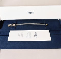 Fred Force Large Bracelet 18k Rose Gold Mother of Pearl Size 14