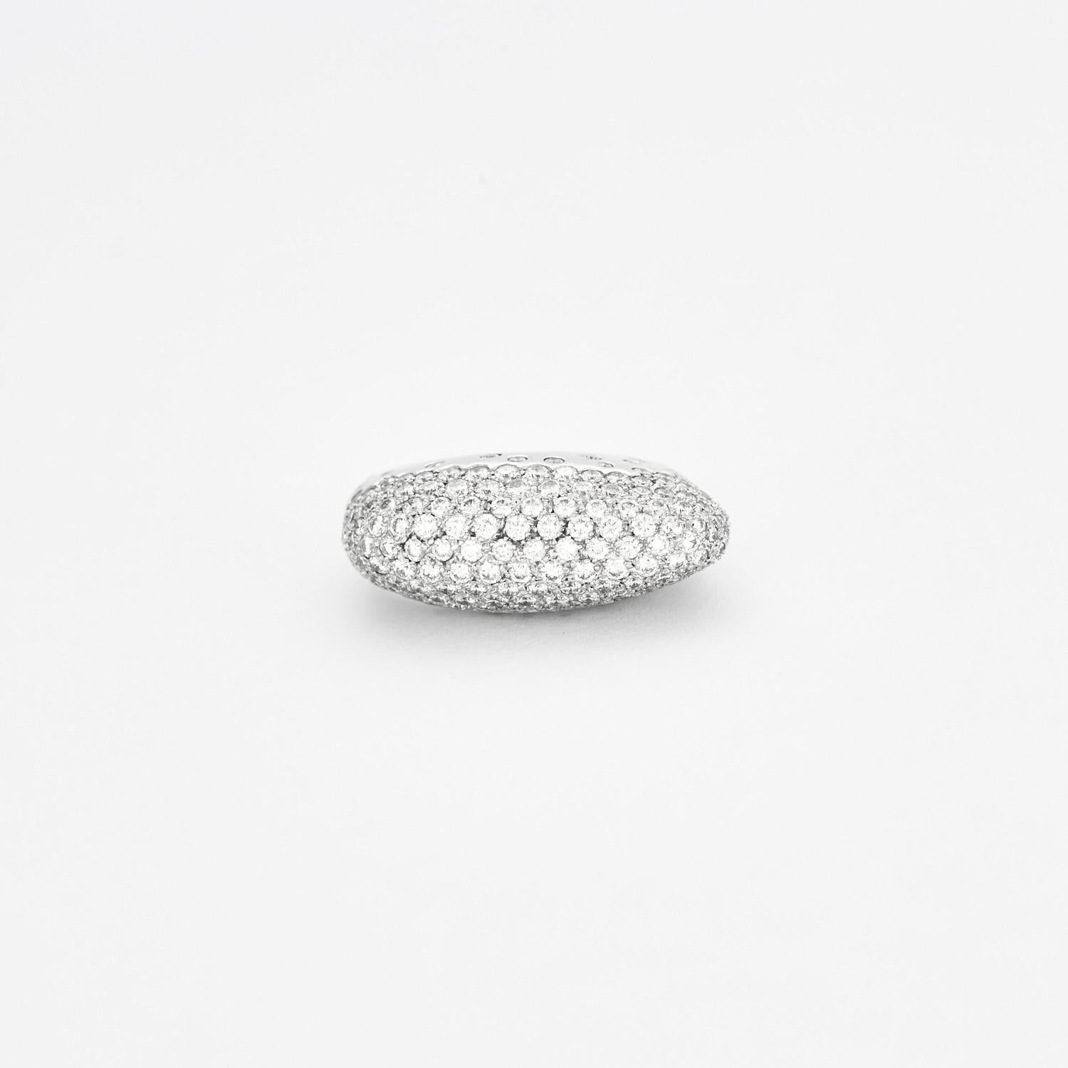 Brilliant Cut FRED - Glory ring in white gold and diamonds For Sale