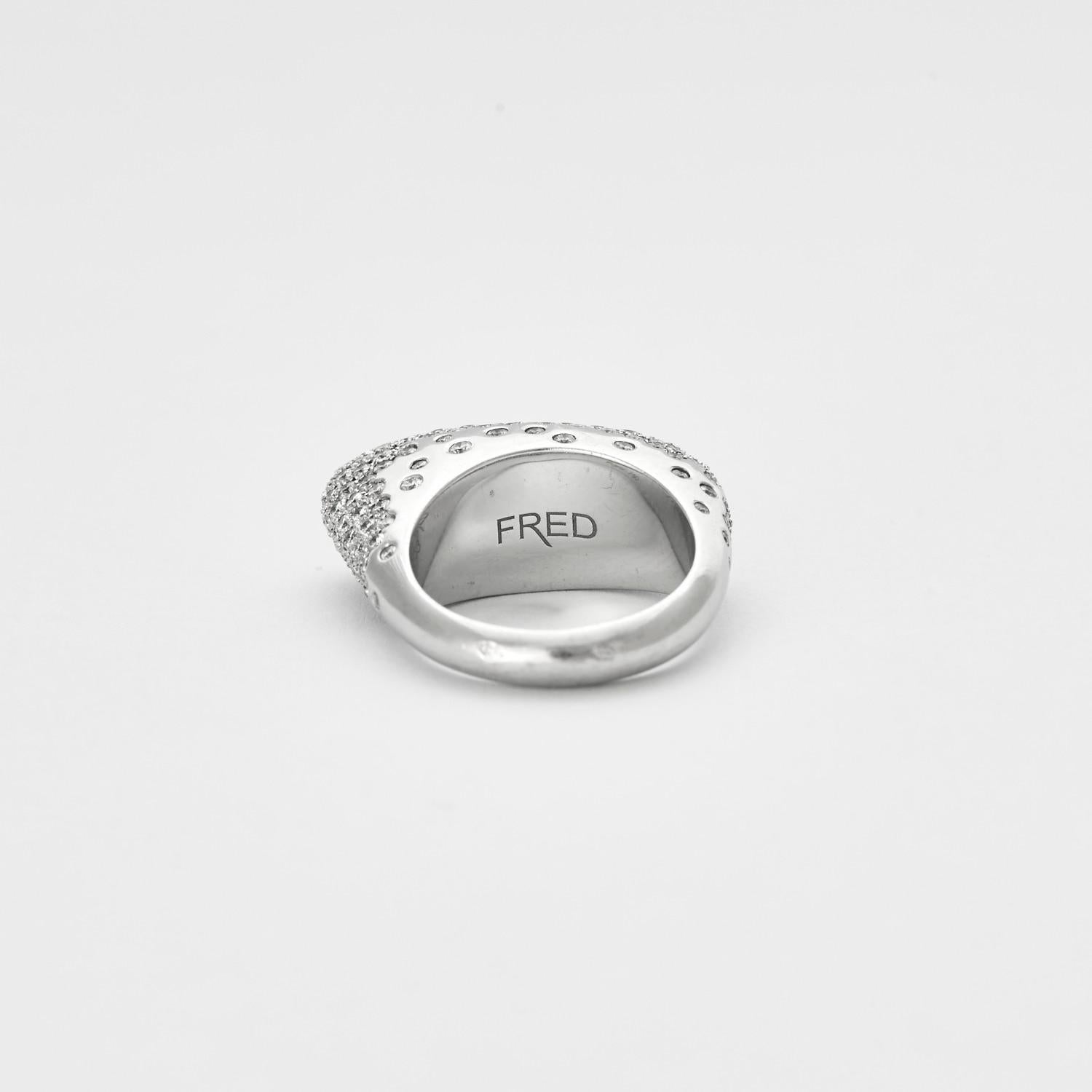 FRED - Glory ring in white gold and diamonds For Sale 3