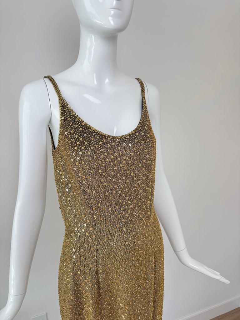 24k gold dress MONACO 24K GOLD EVENING DRESS - S / Standard