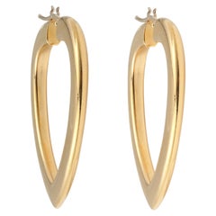 Fred Heart Creole-Ohrringe 18K Gelbgold