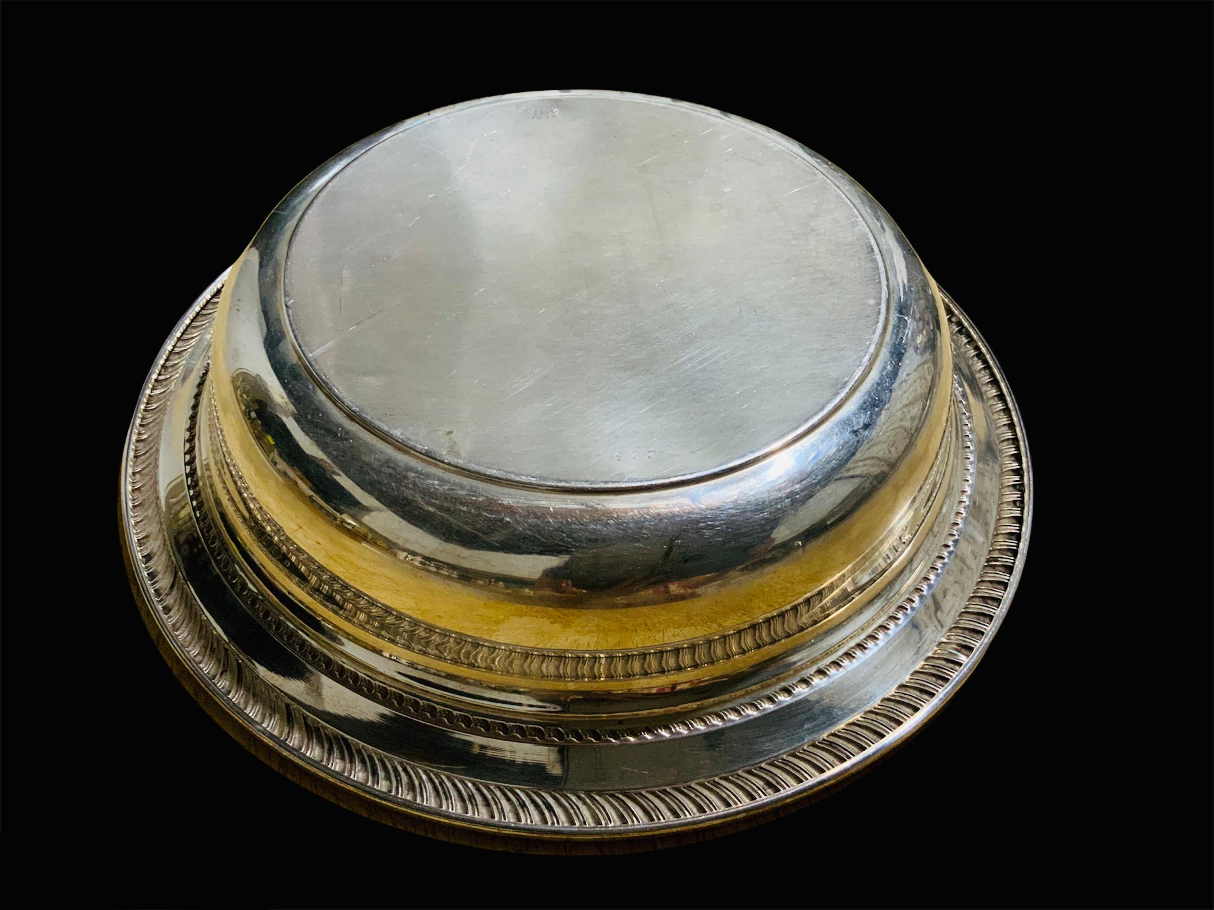 Metalwork Fred Hirsch & Co. Sterling Dish Bowl For Sale