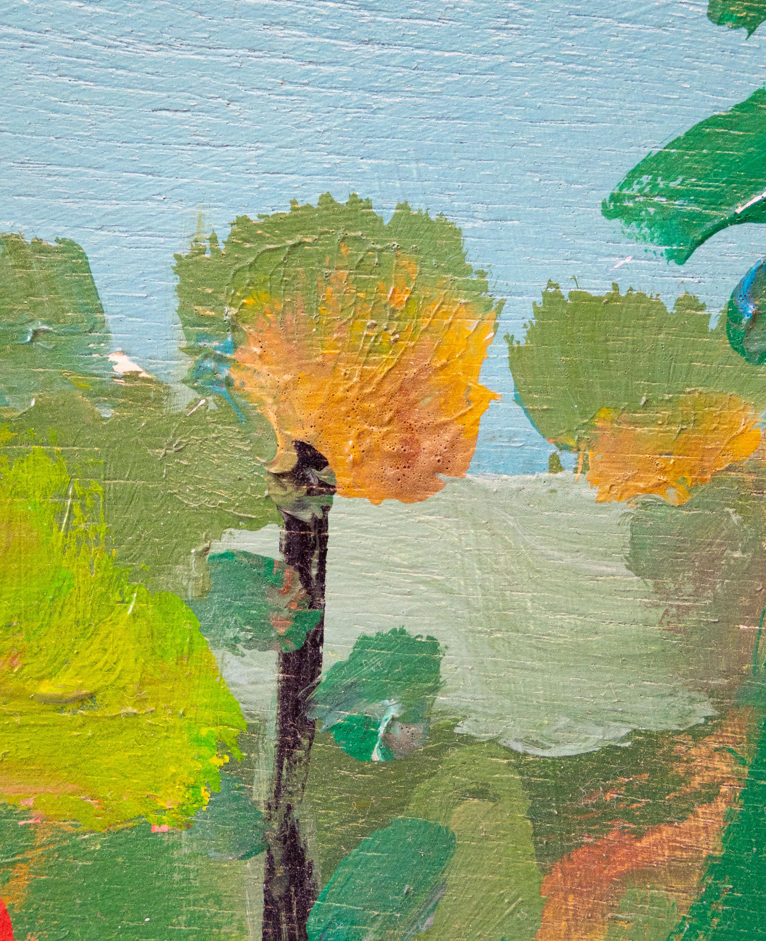 Issyrac, Provence; evening light - Modern Painting by Fred Ingrams