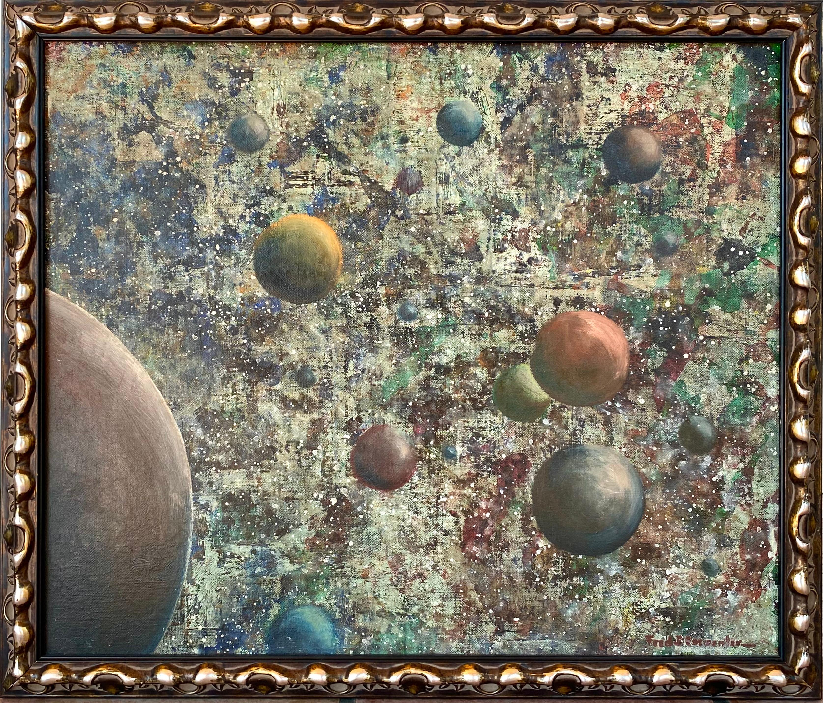 “Spatial Orbs” - Painting by Fred J. Carpenter 
