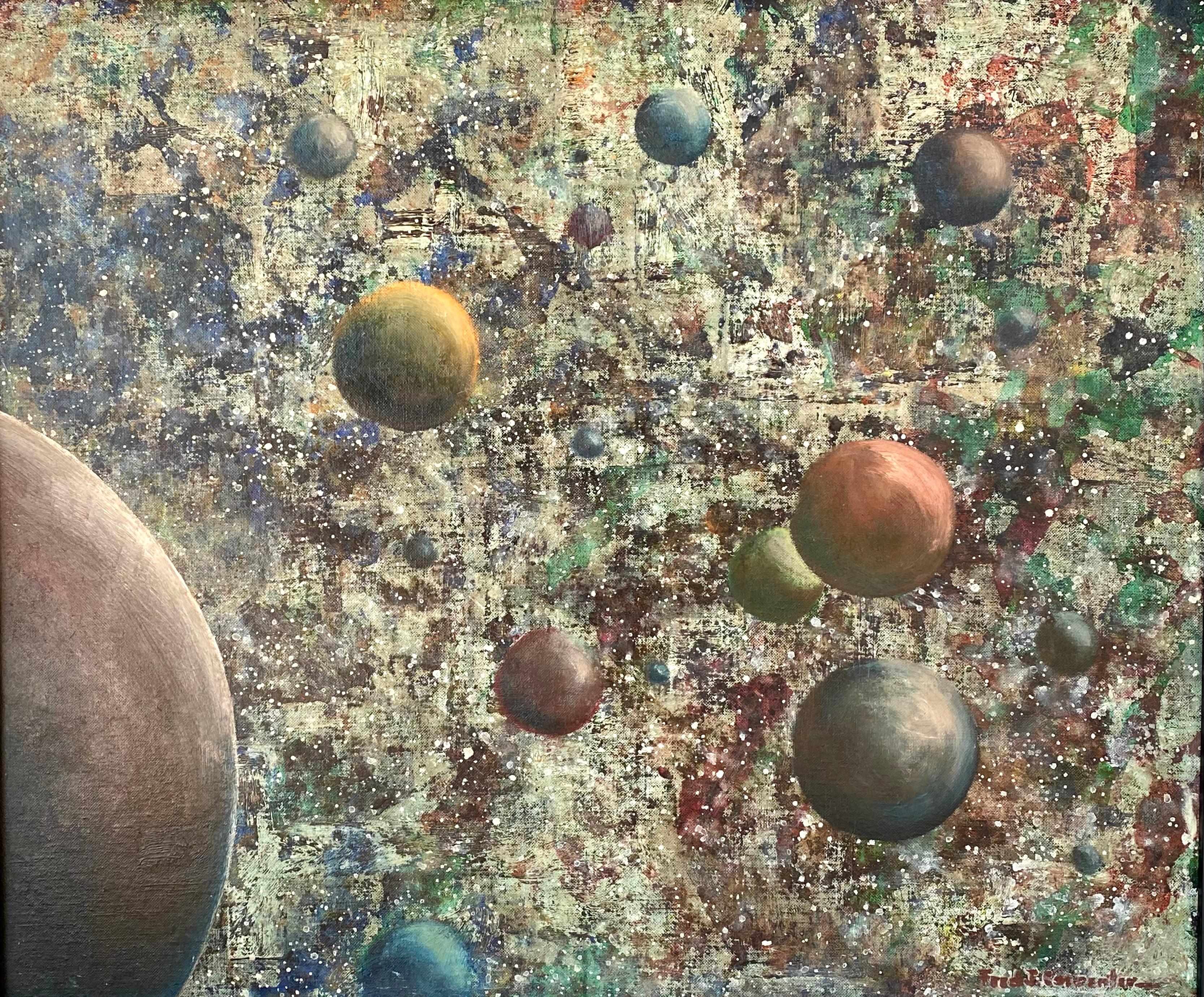 Fred J. Carpenter  Landscape Painting - “Spatial Orbs”