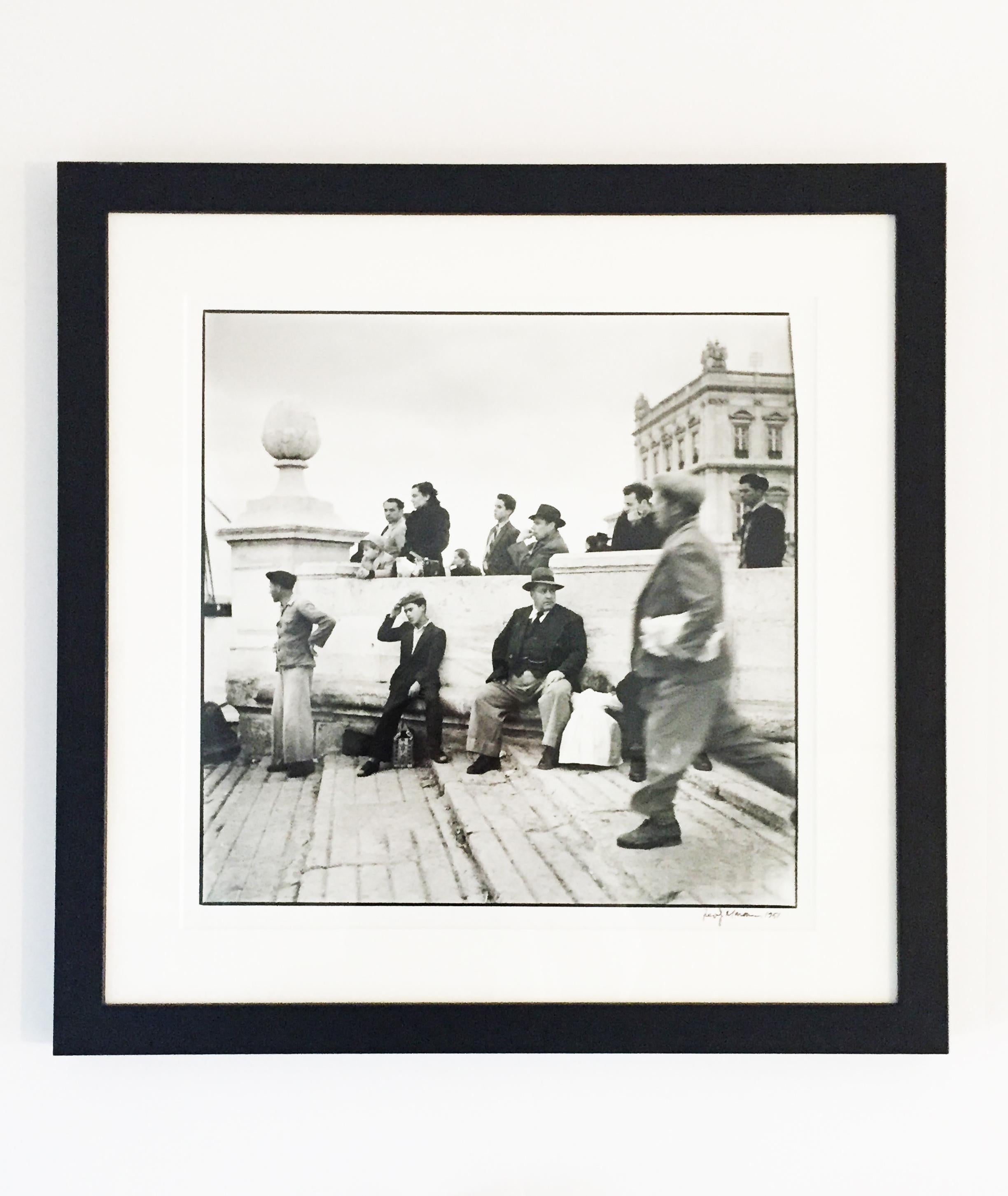 Fred J. Maroon Black and White Photograph - Waterfront, Lisbon, Portugal 