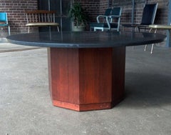 Fred Kemp Walnut and Slate Coffee Table