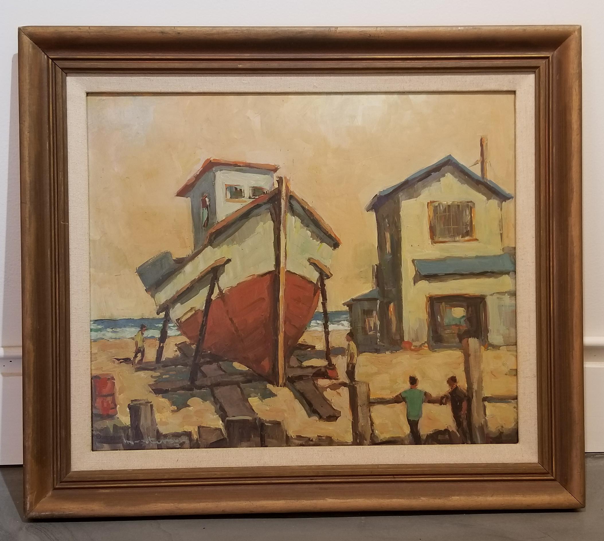 Fred Korburg Nautical Painting For Sale 3