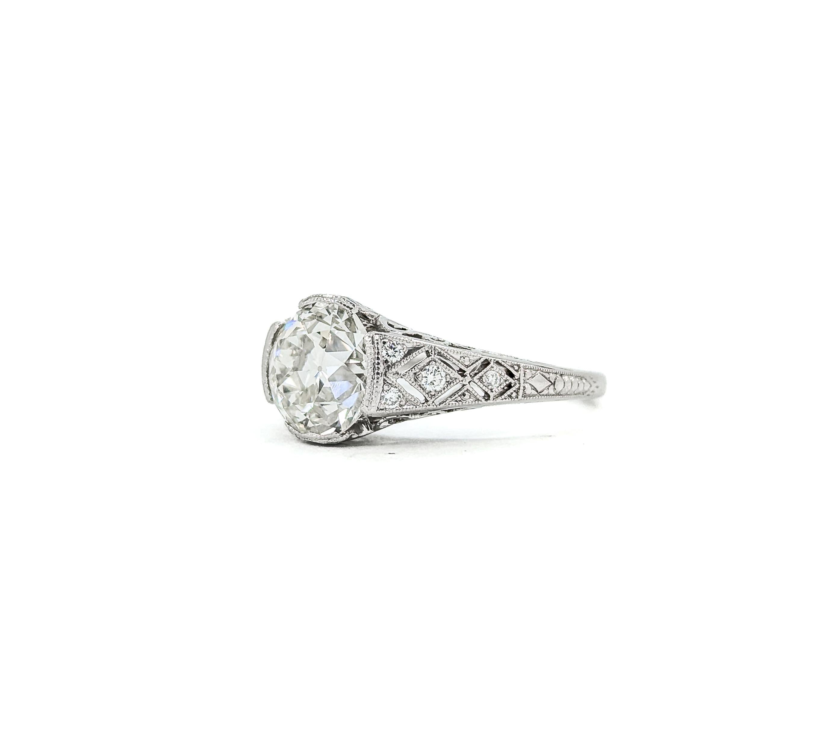 Fred Leighton 2.06ct Diamond Platinum Engagement Ring 7
