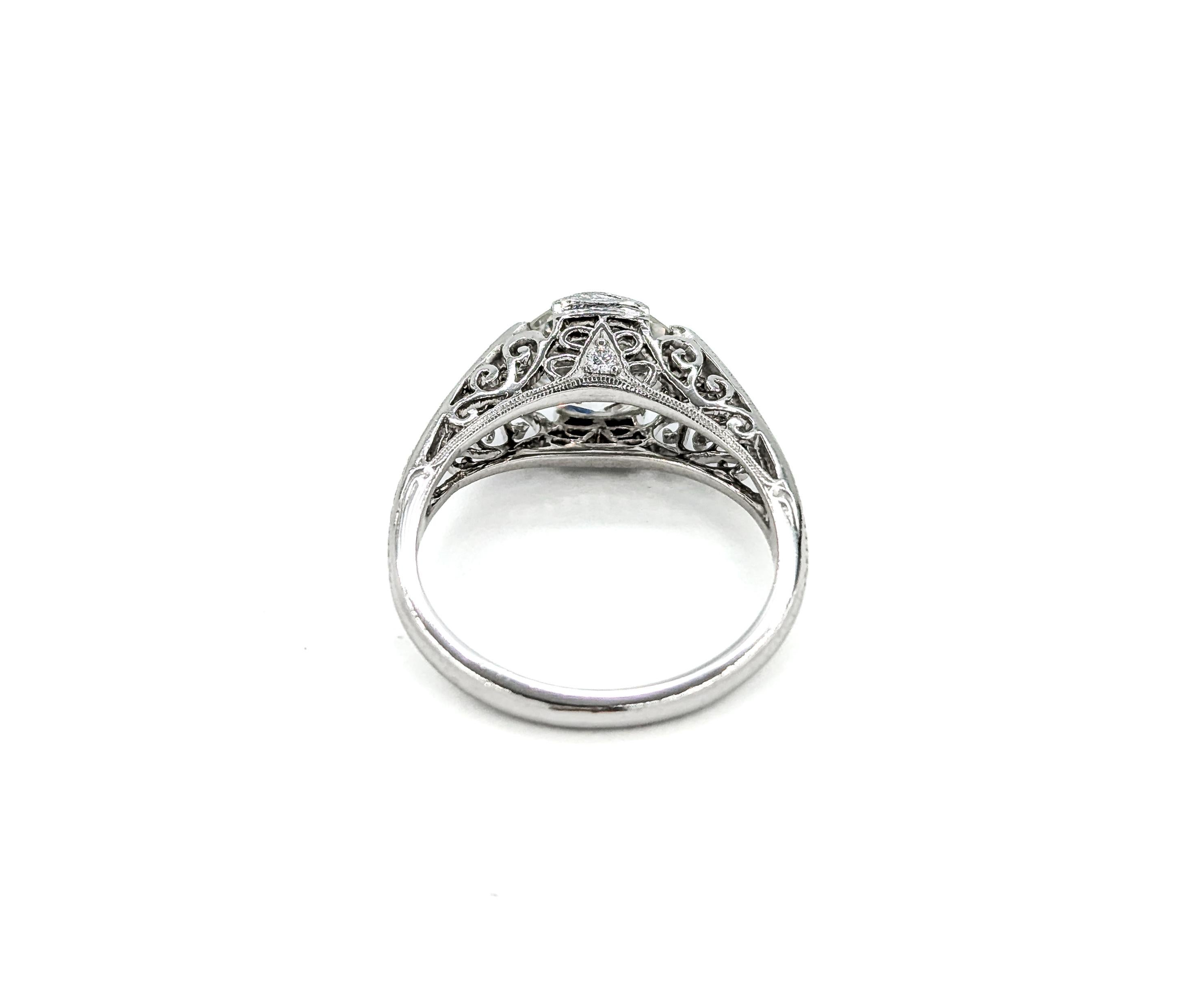 Fred Leighton 2.06ct Diamond Platinum Engagement Ring 3