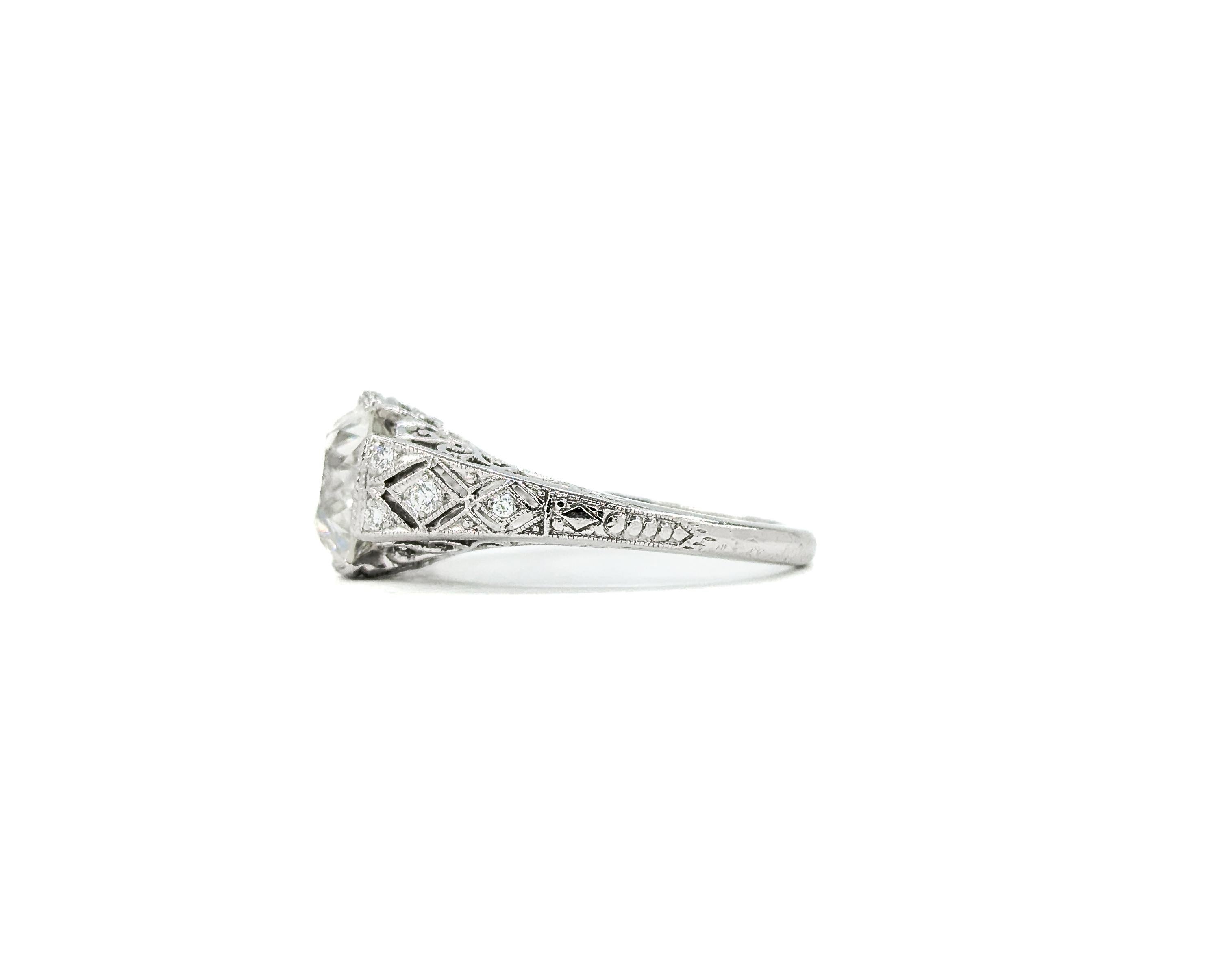 Fred Leighton 2.06ct Diamond Platinum Engagement Ring 4