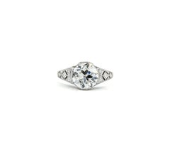 Fred Leighton 2.06ct Diamond Platinum Engagement Ring