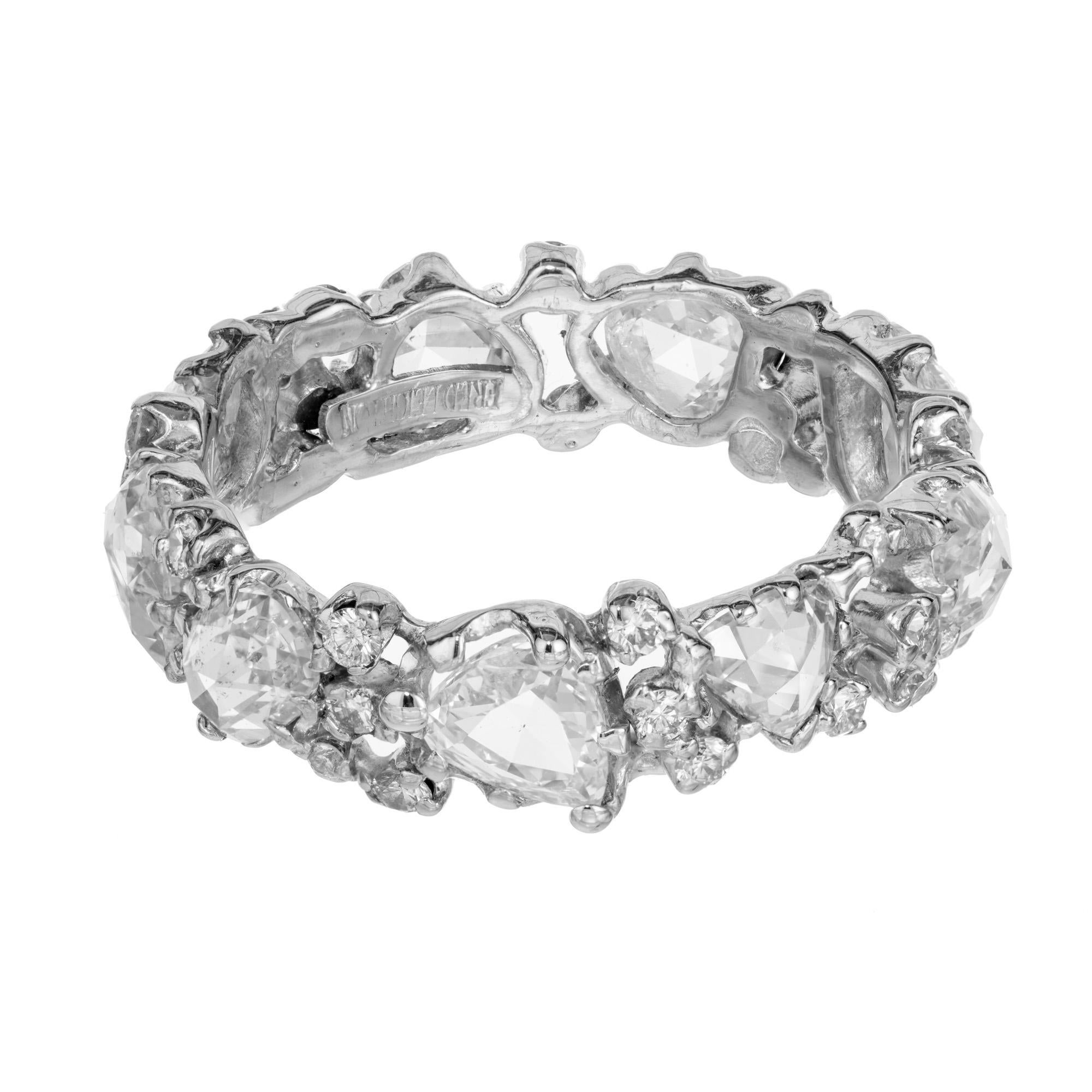 Fred Leighton Eternity-Ehering mit 2,70 Karat Diamant in Weißgold  Damen im Angebot