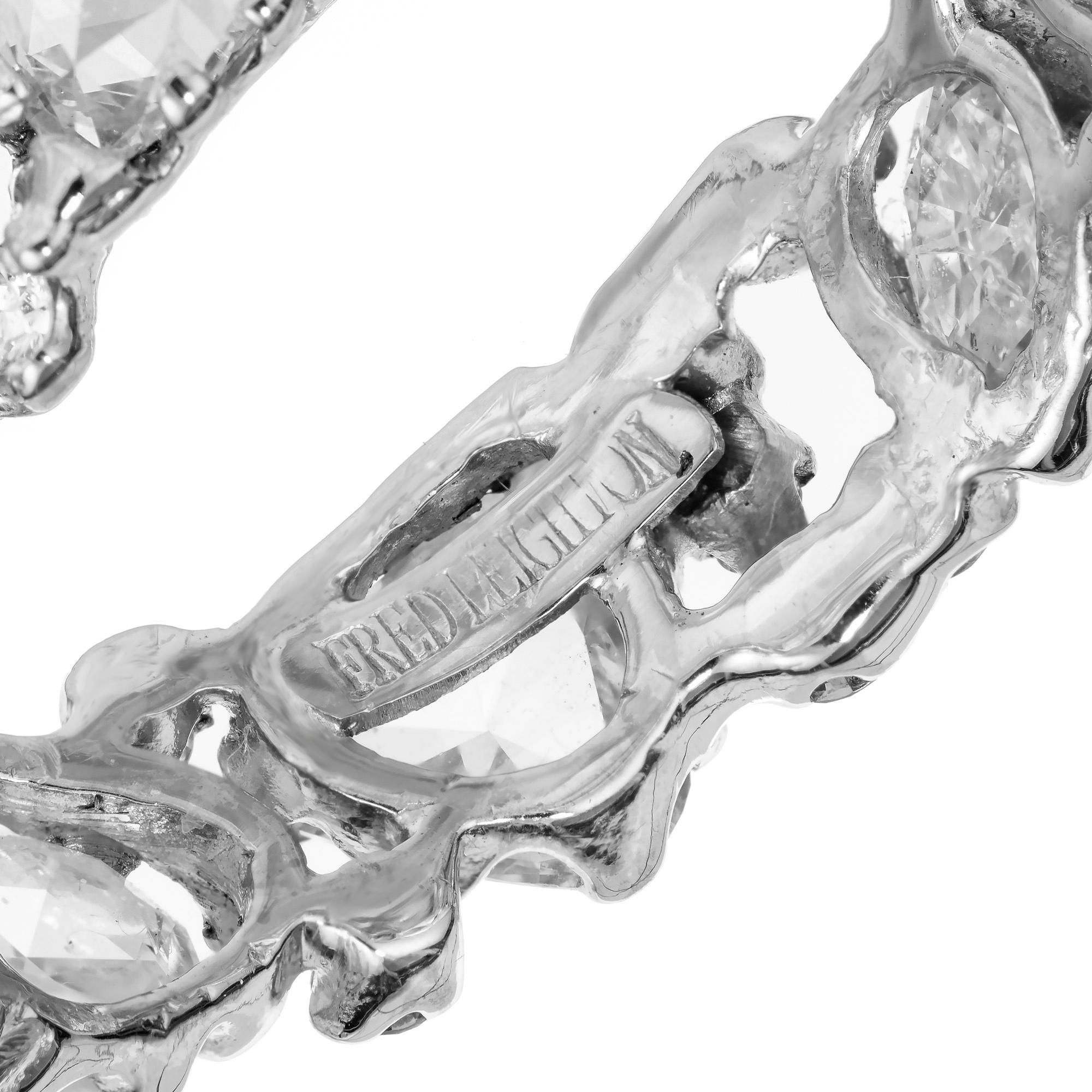 Fred Leighton Eternity-Ehering mit 2,70 Karat Diamant in Weißgold  im Angebot 1