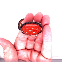 Fred Leighton Coral and Diamond Earrings