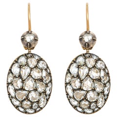 Fred Leighton Rose Cut Diamond Earrings