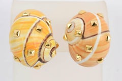 Pendientes Fred Leighton Shell Gold
