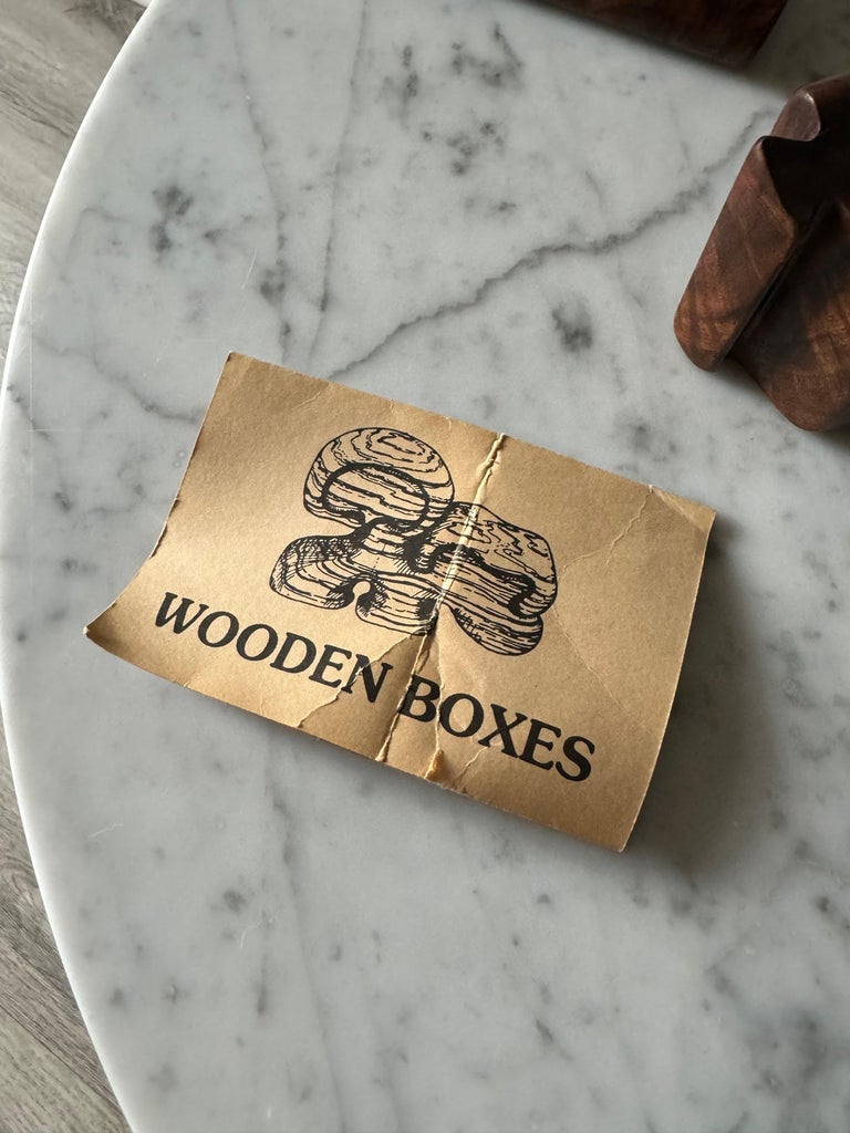 Fred and Marilyn Buss Trinket Puzzle Box, 1970s For Sale at